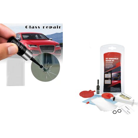 Kit riparazione parabrezza auto finestrini restauro crepe vetri fai da te (1/4)