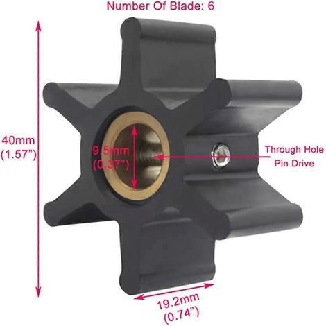 Wasserpumpenlaufrad für 104211-42070 104211-42071 FIT--