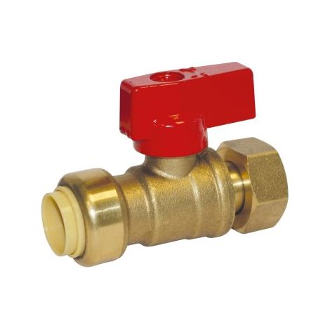 Raccord Toutub vanne laiton 15x21 Ø12 – Écrou tournant pour tube PER et cuivre – Connexion sans outil – BOUTTÉ