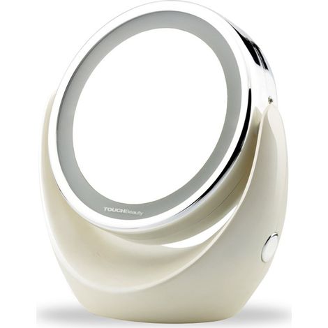 Miroir à LED Double Face Grossissant x 1 et x5 Spécial Beauté (1/3)