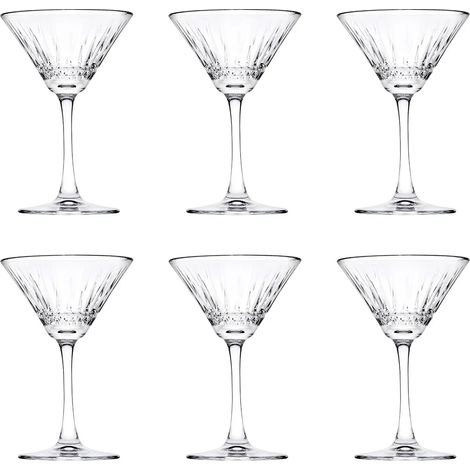 Cocktailgläser, Trinkgläser 6er-Set - Elysia, 220 ml - elegantes Design, spülmaschinenfest, ideal für Cocktails (1/2)
