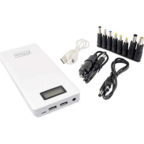 XTPower XT-16000 QC3 Powerbank 15600 mAh Quick Charge 3.0 Li-Ion USB, DC-Buchse 3.5 mm Weiß Statusan (1/4)