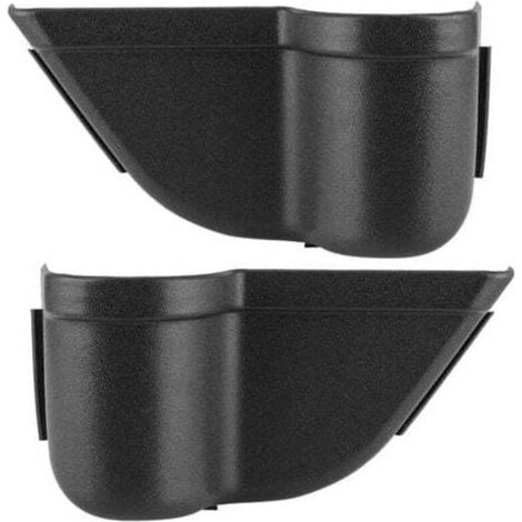 Per Jeep Wrangler JK JKU 2011-2018, vano portaoggetti laterale anteriore in ABS nero - Crezuo (1/4)