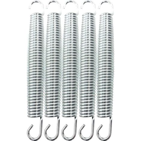 Ressorts de Trampoline Ressorts de Trampoline de Rechange Ressorts en Fer galvanisé antirouille et durables Accessoires de Trampoline 178mm/7″ (1/4)