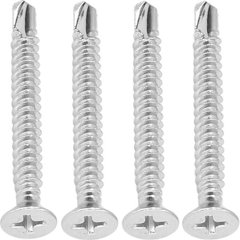 100 Stück Senkkopf-Bohrschrauben, Edelstahl 304, Kreuzschlitzschrauben, Nennweite 38 mm, M4.2-18 (1/5)