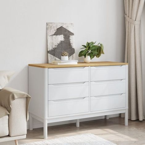 Cuvette de WC en Bois Massif Pin Blanc, Abattant WC Design Scandinave, Chasse d'Eau Économique et Silencieuse, Installation Facile pour Salle de Bain Moderne (1/5)