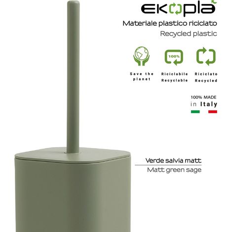 GEDY 63331700300 SEVENTY EKOPLA Escobilleros Verde Salvia - ref: 63331700300 (1/2)