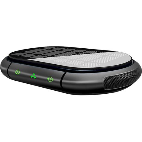 Générateur D'Ions Négatifs Réructeur d'air Solaire USB avec Filtre à Trois Couches pour Une Utilisation Intérieure de la Voiture pour Les Fournitures de Voiture Noir (1/5)