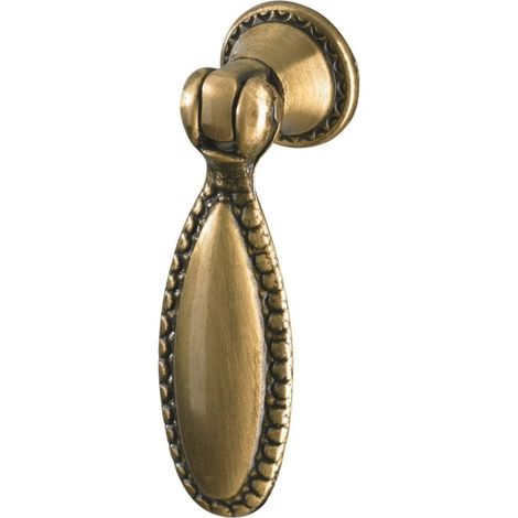 Hettich Möbelknopf Zinkdruckguss gold 60,0 x 18,5 mm - 1 Stück Möbelknopf