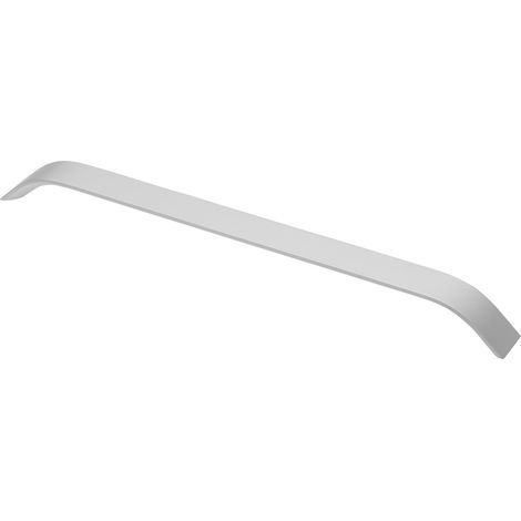 Poignée de Meuble Moderne 337, Entraxe 320 mm, Longueur 340 mm, en Aluminium Anodisé, Design Épuré pour Cuisine, Armoire et Tiroir, Finition Couleur Aluminium (1/2)