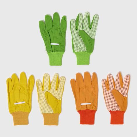 HOMESCAPES Gants de jardinage, Lot de 3 (1/5)