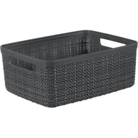 Cesto Curver Jute S gris oscuro 26,5x20x10,5