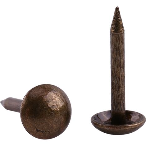 100 clous décoratifs vintage avec étiquettes en métal bronze, adaptés à la décoration de meubles, canapés, chaussures, portes, etc. (1/5)