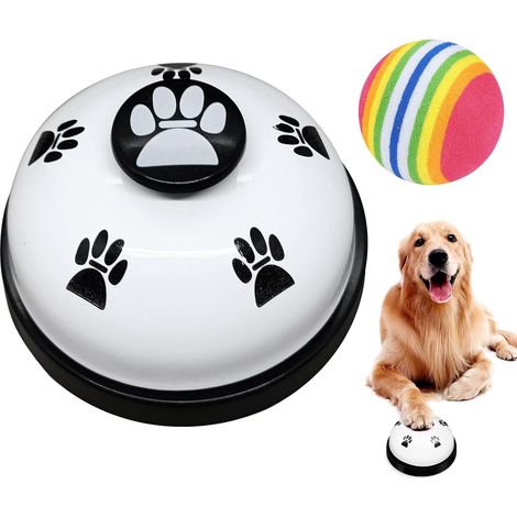 1 Cloche De Dressage Pour Chien, Mécanique Sans Pile, Son Clair, Pour Formation Toilette Et Communication (1/5)