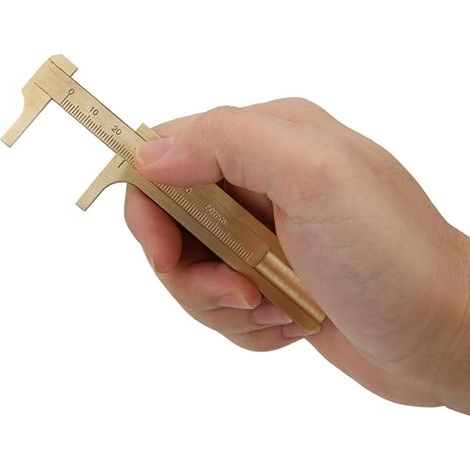 Practical Vernier Calipers Easy To Use Walnut Test Vernier Caliper For Home Jewelry (Single Scale Length 8cm) (1/5)