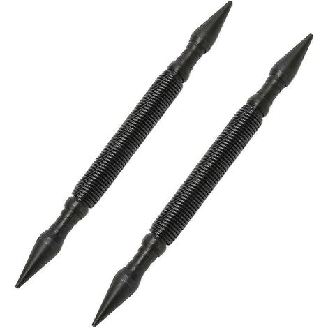 Ensemble de 2 pièces comprenant un poinçon à double tête de 0,8 mm (1/32 po), un positionneur de 1,6 mm (1/16 po) et une force d'impact de 242 MPa (3 500 PSI). Kit de clous à ressort sans marteau. (1/5)