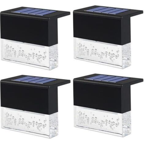 BARKBUSTERS Vtizikl lumières de jardin lumières solaires, lampes murales à énergie solaire imperméable, lampe de pont solaire à LED, étage d'escalier, lampe de clôture de jardin, lumière solaire LED (1/5)