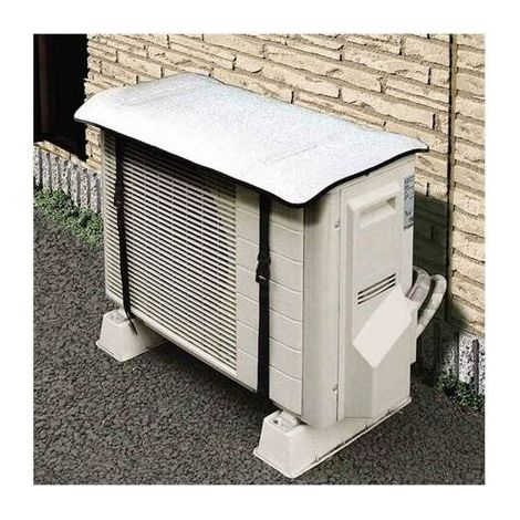 Couvercle climatiseur extérieur aluminium 5 mm, protection anti-UV et étanche poussière, compatible pompes à chaleur split (1/5)