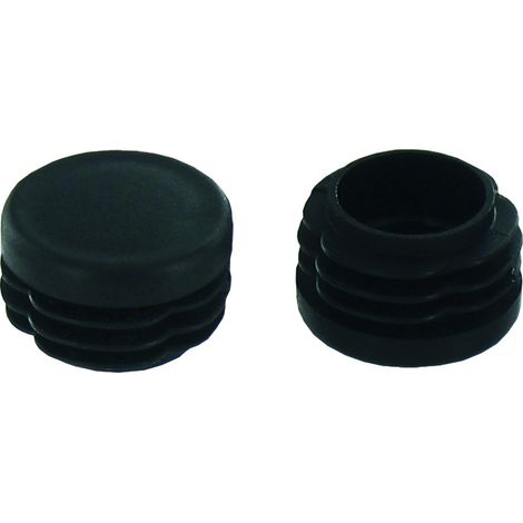 Rulli di ritorno in plastica nera ø20/21 - 4 pezzi - Vynex
