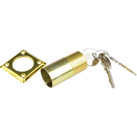 CILINDRO ESTERNO A TUBO C400 FACCHINETTI OTTONE CHIAVI 3 D.MM 26 L.MM 50