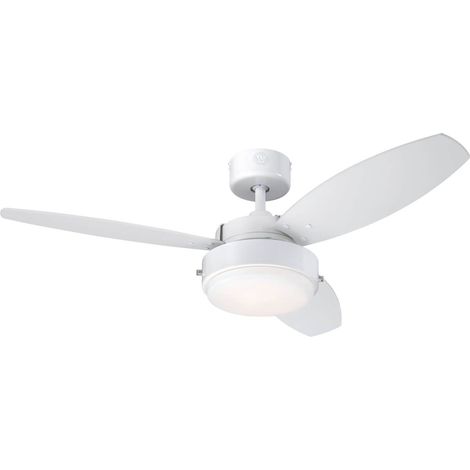 Ceiling fan Alloy White 105cm / 42" with light