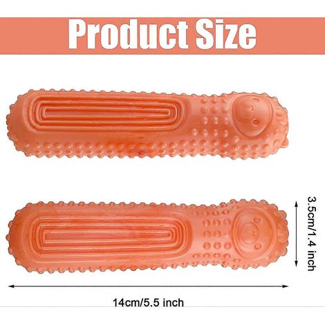 Lot de 3 jouets à mâcher pour chiots, jouets de dentition cylindriques, jouets interactifs résistants pour animaux de compagnie, lingette de nettoyage (1/3)