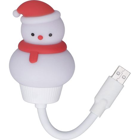Mini lampe LED USB en forme de dessin animé, facile à brancher et à utiliser, économie d'énergie, lampe de lecture USB flexible pour la table de chevet, les études et le camping. (1/5)