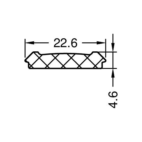 GUTMANN Nutabdeckdichtung 780082, EPDM