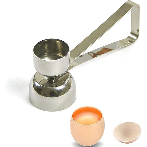 Abrehuevos, Acero inoxidable, Separador de huevos escalfados, Doble cabezal, Cocina doméstica (1/5)