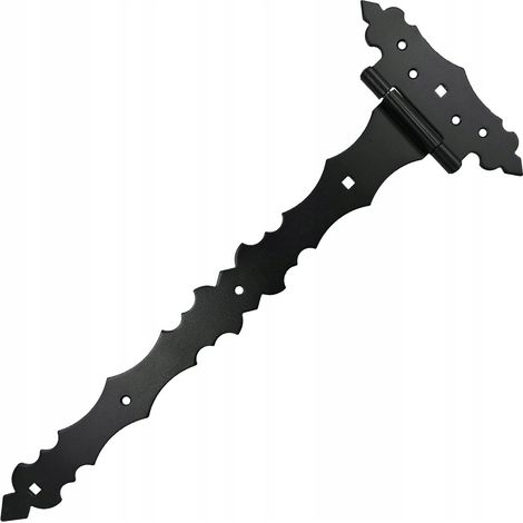 Charnière Décorative Triangle Domax ZOB400, 170 x 400 x 30 mm, Noir, Pour Portail Et Volet (1/5)