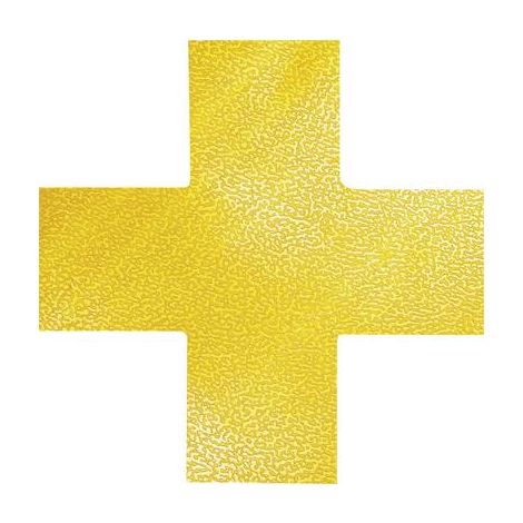 Durable 170104 Repère de position forme croix jaune signal 10 pc(s) (L x l x H) 150 x 150 x 0.7 mm Q821882 (1/2)