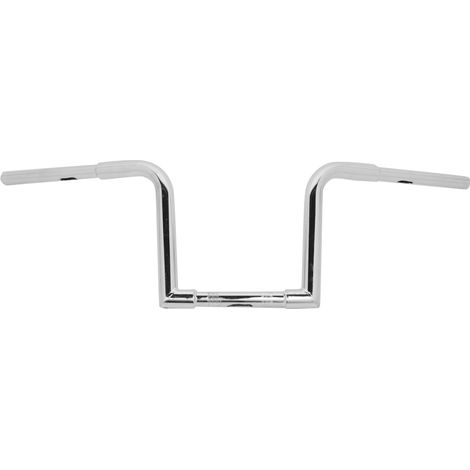 Guidon universel en acier inoxydable chromé pour motos, barres de traction Z, compatibles poignées 25 mm (1/5)