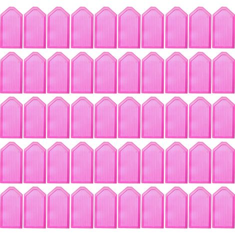 Plateau De Tri - 50 Pièces - En Plastique Rigide - Pour Diy Artisanal Bijouterie Peinture À Diamant - Lot Complet (1/5)