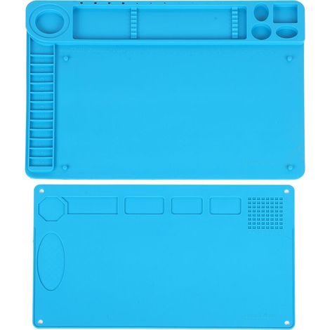 Tapis de Soudure Magnétique Antistatique en Silicone Isolant Thermique pour Téléphone PC Bureau (1/4)