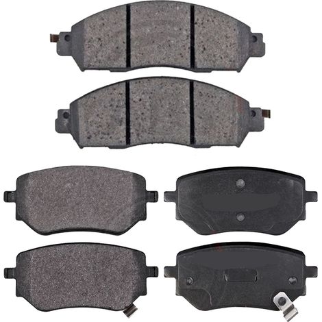 KIT PASTIGLIE FRENO ANTERIORI E POSTERIORI compatibile con NISSAN NAVARA PIANALE PIATTO / TELAIO (D23) / PASTIGLIE FRENANTI AUTO OEM 35128,8DB 355 037-951 / SOSTITUZIONE DIRETTA / BASSA POLVERE / SILE