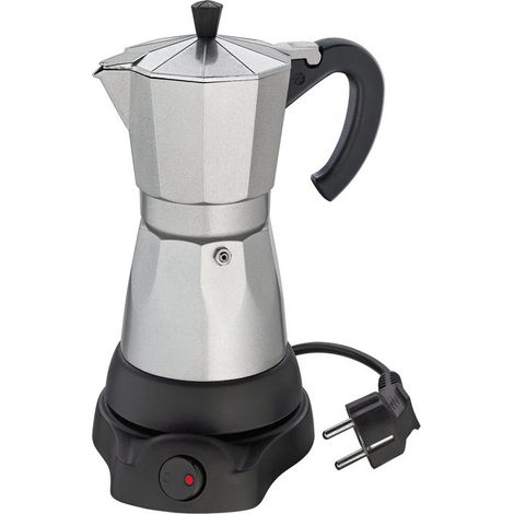 Caffettiera elettrica Cilio Classico, diametro 11,5x25 cm, 6 tazze, argento. (1/3)