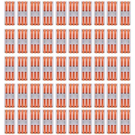 50 pièces conducteur de câblage 1128AWG PCT-2-3 connecteur de borne de câblage rapide orange,DUBUNS (1/5)
