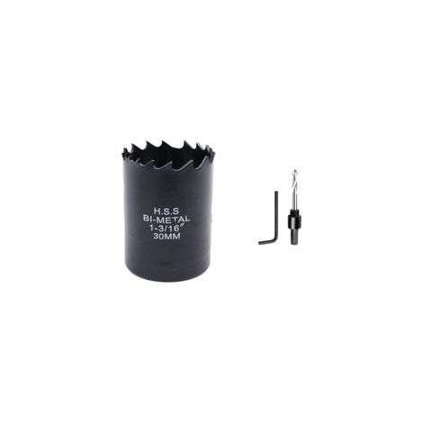 Scie cloche 30mm Tête de scie cloche circulaire, profondeur de coupe jusqu'à 38mm, convient pour le bois, le plastique, les plaques de plâtre et tube rond
