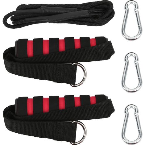 Corde de Triceps DIY avec Poulie, Poignée pour Câble de Résistance, Accessoire de Musculation pour Salle de Sport (1/5)