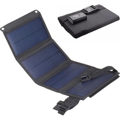 Chargeur solaire USB 10W pour recharger téléphones portables et batteries externes (1/3)
