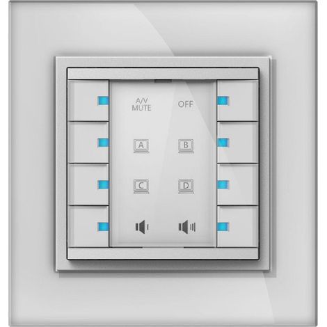 Panel de control Vivolink VLCP8B 8 botones alimentación 12 V