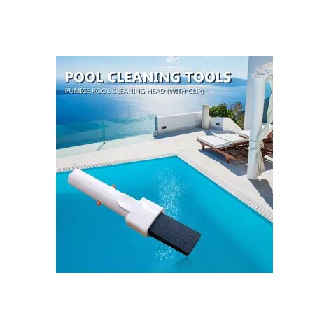 Lot de 4 pierres ponces avec support en V, élimine dépôts calcaire et rouille sur joints carrelage, accessoire nettoyage piscine - pièce rechange (1/5)
