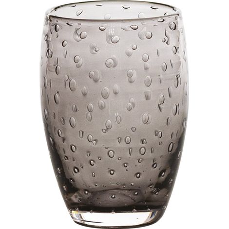 Bolicante Set De 6 Verres Tumbler En Verre Soufflé À La Bouche Couleur Gris Design Muranais Artisanal Résistants Lavables Au Lave-Vaisselle 6X (1/3)