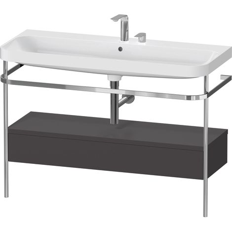 Duravit Happy D.2 Plus c-shaped Set avec console métallique et