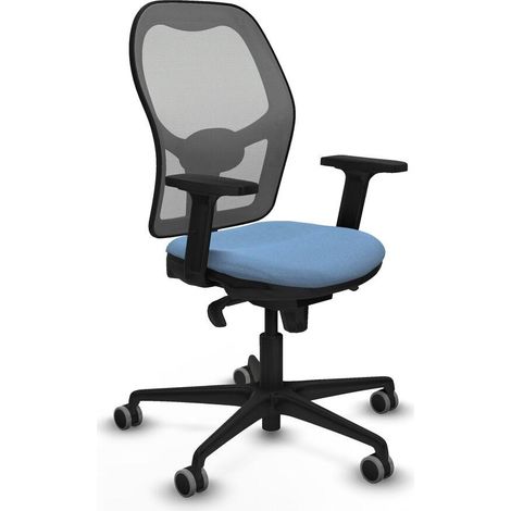 piqueras-y-crespo Silla de oficina elegante azul cielo ajustable