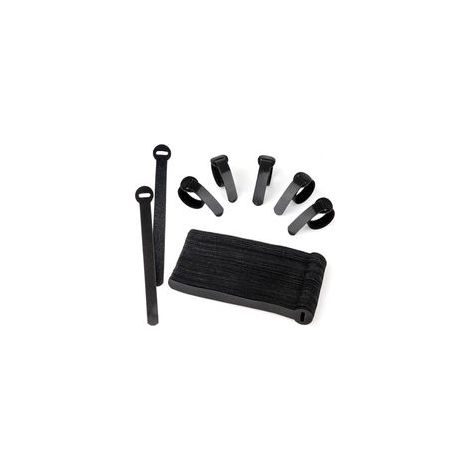 Lot de 60 attaches de câble réutilisables noires réglables et libérables pour la gestion des câbles de PC, les cordons d'organisation, la télévision, le bureau