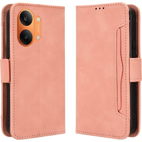 Custodia a libro per Xiaomi Poco X8 Pro Max, con scomparto per carte, rosa (1/5)