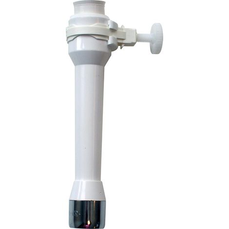 Rompigetto pk con aeratore ottone cromato manicotto in gomma bianca (1/3)