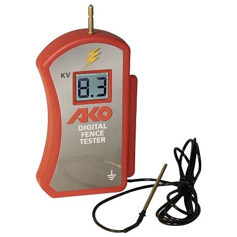Tensiometro AKO Currente Digital Digital Digital per Cercados con batteria da 9 V inclusa. Tribunale fino a 10000V