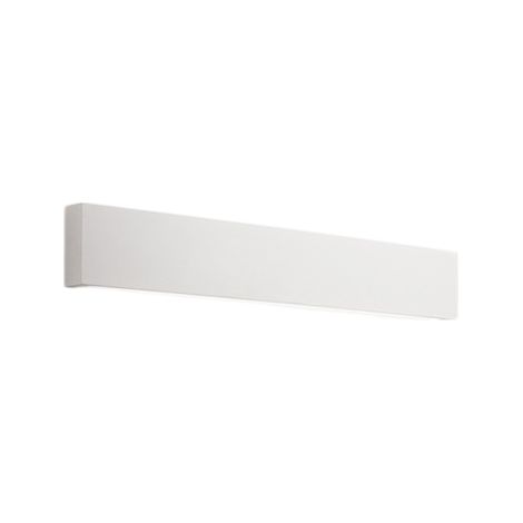 Applique murale LED 18 W, à peindre en plâtre blanc mat, 3000K, 1 440 lm, diffuseur colorable - Perenz - Blanc
